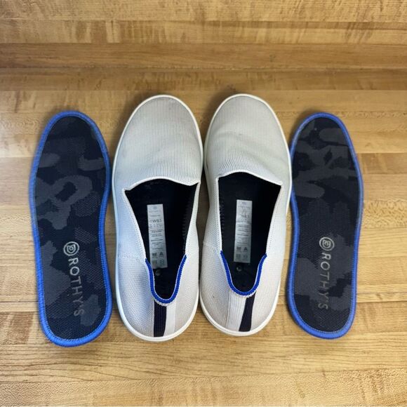 Rothys the sneaker womens size 8.5 sand white shoes slip on - Picture 8 of 9